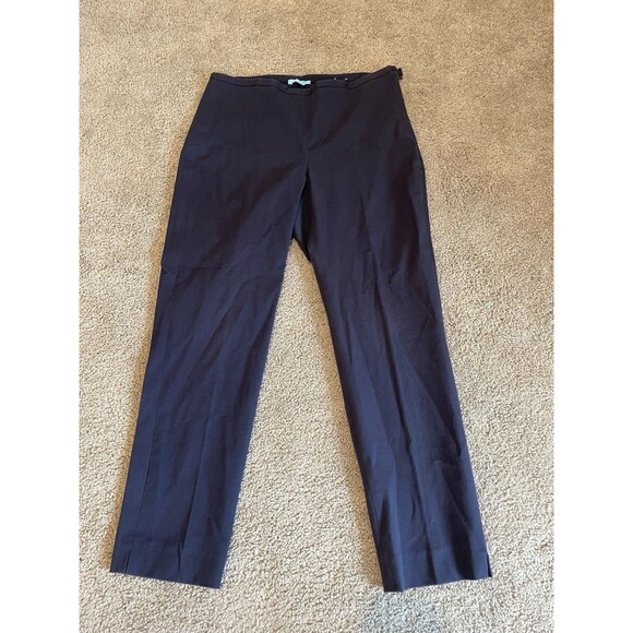 Navy Blue Dress Pants Career Business Casual Work Trousers - Picture 2 of 7